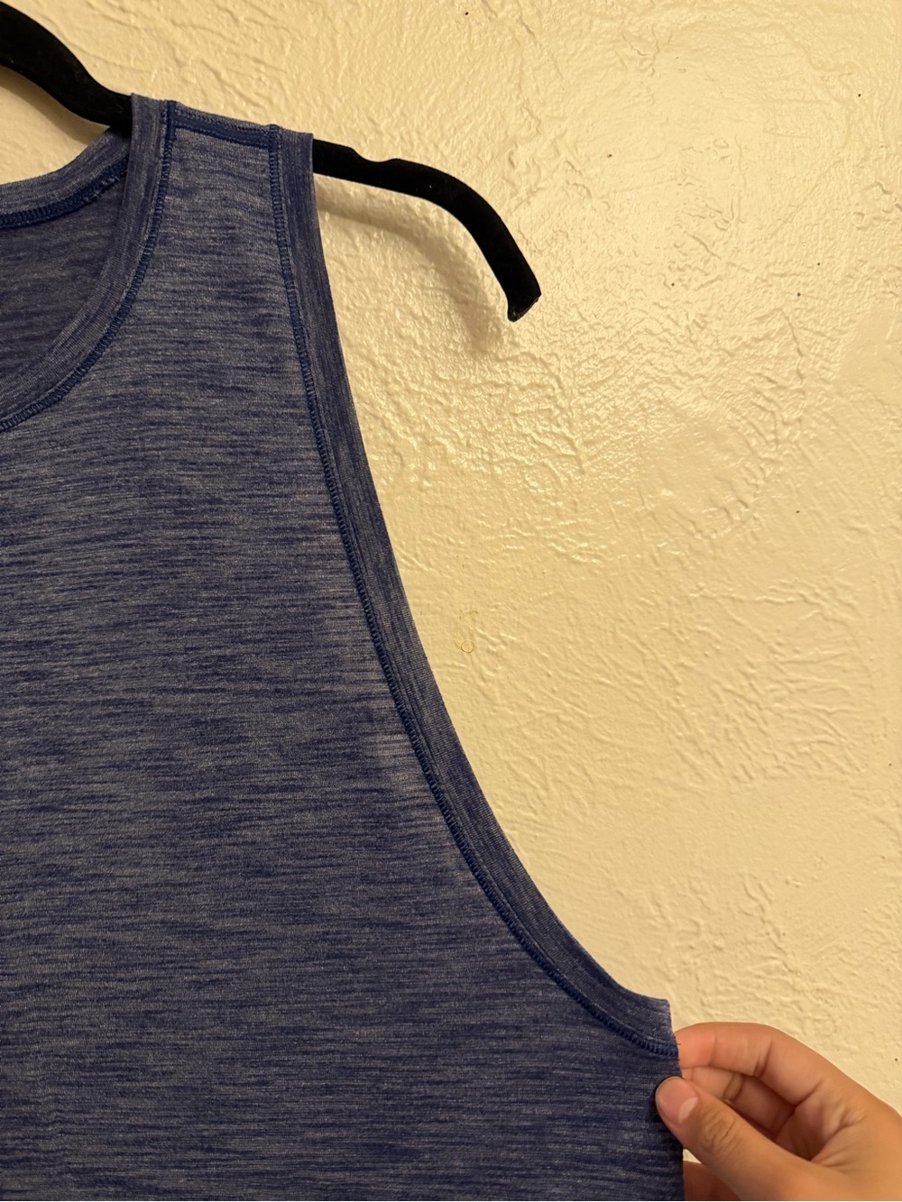 lululemon athletica Heathered Navy Blue Performance Tank - Women's - Picture 4 of 7